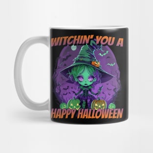 Witchin' You A Happy Halloween - Cute Witch Mug